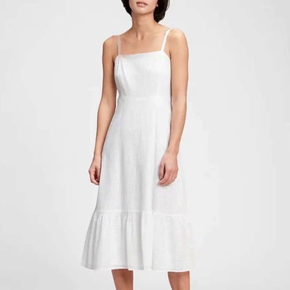 Gap Chic White Sundress with Spaghetti Straps